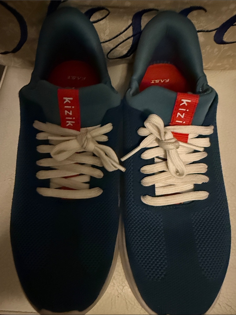 Men's  Women’s Blue Slip-On Athen Hands Free Sneakers